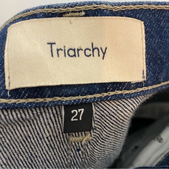 New! Anthropologie Triarchy Ms. Kileo High-Rise Baggy Cargo Jeans - Picture 3 of 8